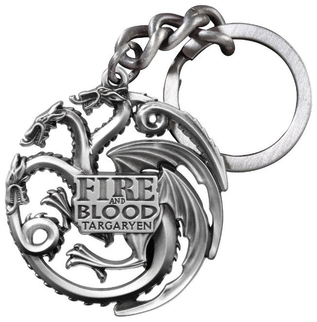Noble Collection Il Trono di Spade: Portachiavi Targaryen con Motto