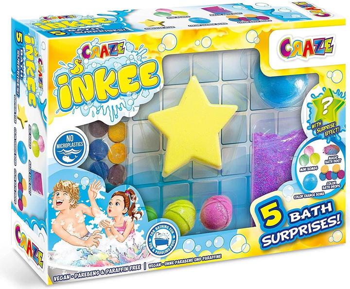 Image du produit Craze Inkee Set avec 5 surprises pour le bain (Sel de bain)