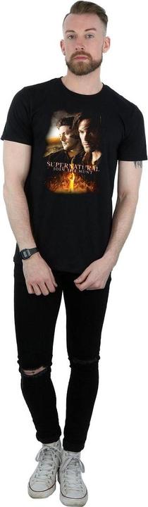 Actual product image Supernatural Mens Join The Hunt Poster Cotton T-Shirt (XL)