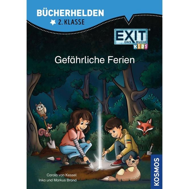 Produktbild Kosmos EXIT® - Das Buch Kids, Bücherhelden 2. Klasse, Gefährliche Ferien (Deutsch, Inka Brand, Markus Brand, Carola von Kessel, 2023)