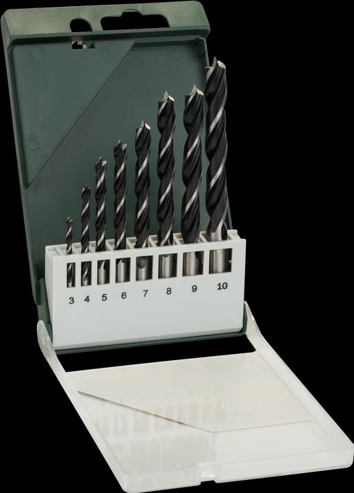 Image du produit Bosch Zubehör Jeu de forets à bois HSS (3 mm, 4 mm, 5 mm, 6 mm, 7 mm, 8 mm, 9 mm, 10 mm)