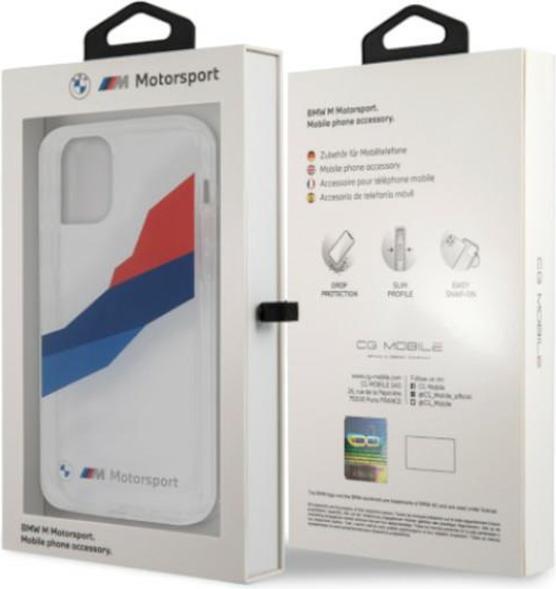 Immagine prodotto BMW Custodia BMHCP12LSKTGT iPhone 12 Pro Max 6,7" trasparente Motorsport Tricolore (Apple iPhone 12 Pro Max)