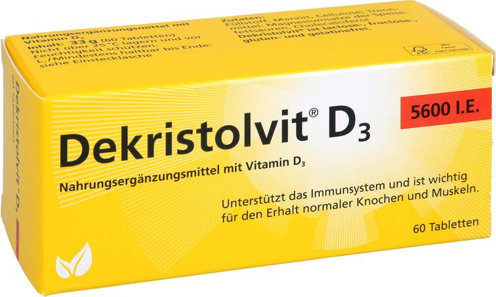 Produktbild Dekristolvit D3 5600 I.E. Tabletten, 60 St. Tabletten (60 Stück, Tabletten, 60 g)
