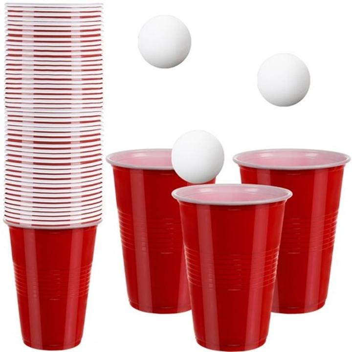 Image du produit Ruhhy Jeu de bière pong - 50 tasses Ruhha 21232