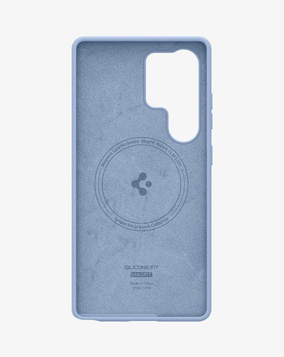 Produktbild Spigen Silicone Fit Mag Hülle für Samsung Galaxy S25 Ultra – blau (Samsung Galaxy S25 Ultra)