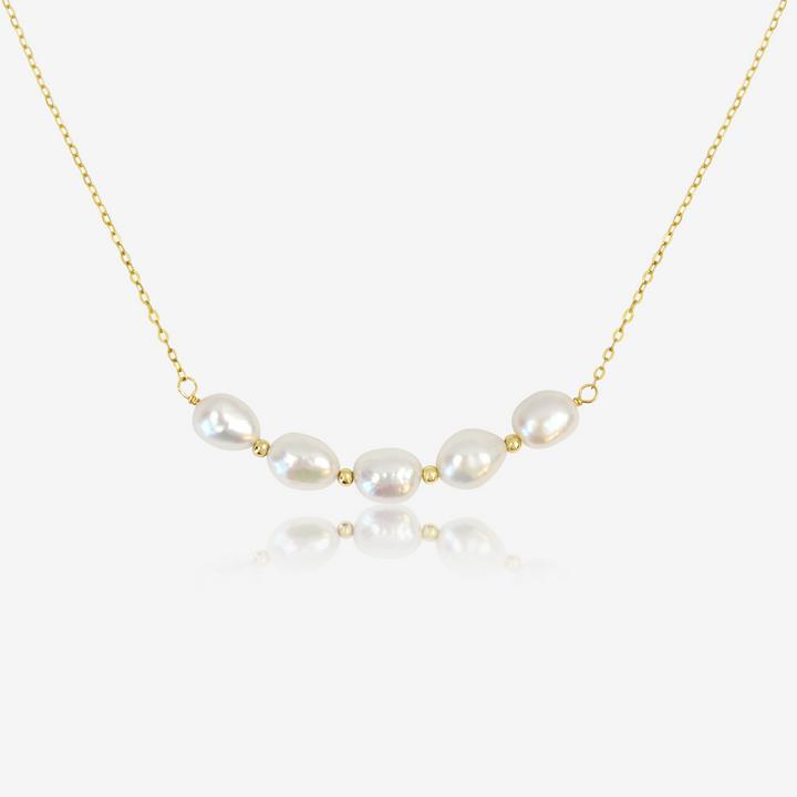Produktbild Ellenoe Emma (925 Sterling Silber, 18k vergoldet, vergoldete Perlen, natürliche Süsswasserperlen)
