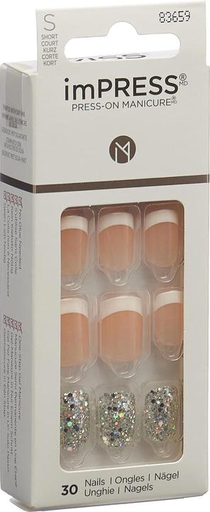 Image du produit KISS Set d'ongles artificiels Time Slip 30 pièces (Ongles artificiels, Blanc, Transparent)