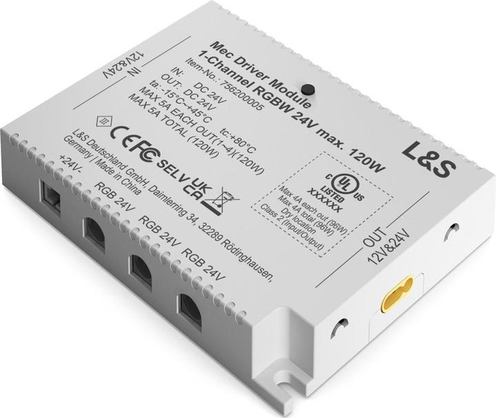 Actual product image L&S Mec Modul 1-Kanal RGB W Emotion 24 V wei