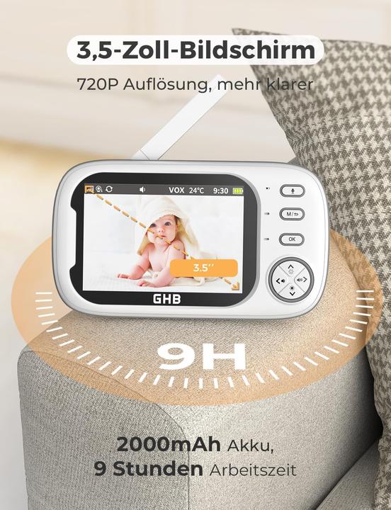 Actual product image GHB Babyphone mit Kamera (Video & Audio)