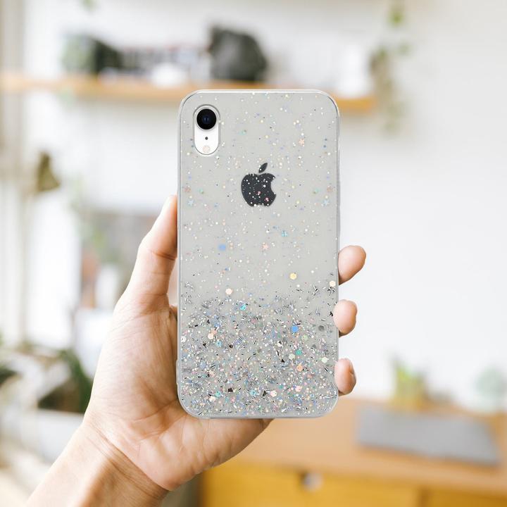 Actual product image Cadorabo TPU cover sparkling glitter (Apple iPhone XR)