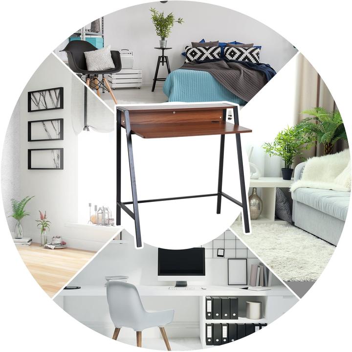 Actual product image Homcom Computer table (84 x 45 x 85 cm)