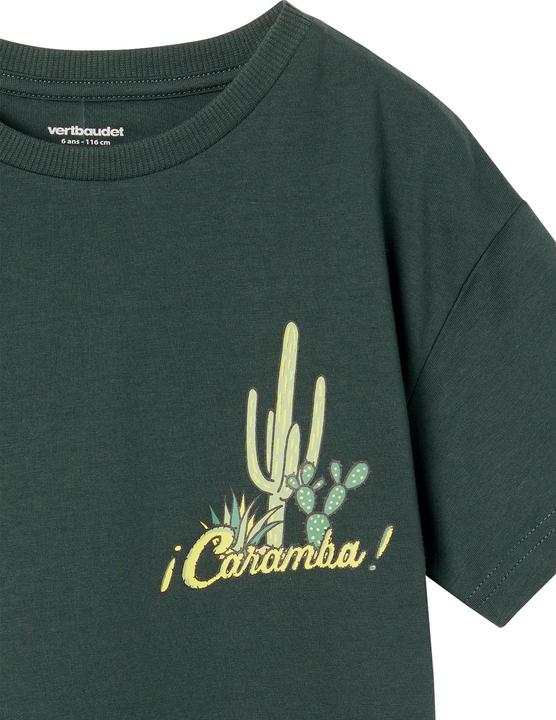 Actual product image Vertbaudet Jungen T-Shirt mit Print an der Brust und Recycling-Baumwolle (128)