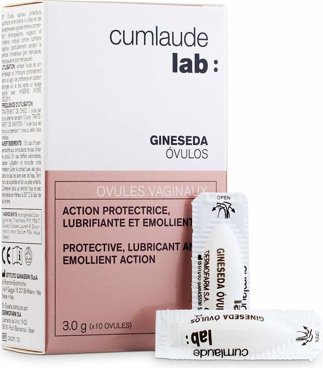 Image du produit Cumlaude GINESEDA óvulos vaginales 10 x 3 gr (Lotion de toilette intime)
