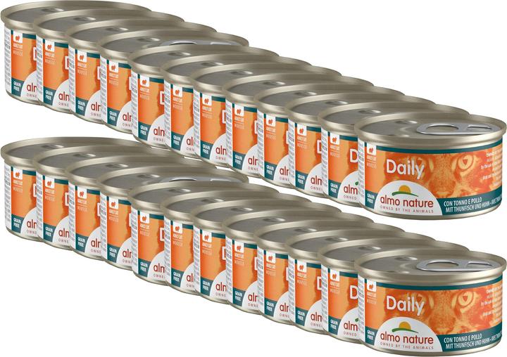 Image du produit Almo Nature Daily Adult Mousse au thon et au poulet (Adulte, 1 pcs, 85 g)