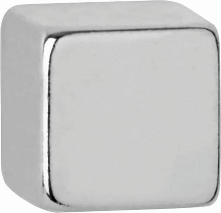 Actual product image Maul Neodymium cube magnet, 7 mm, adhesive force: 1.6 kg, silver (10 x)