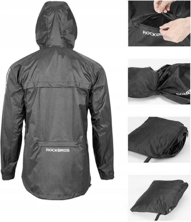 Image du produit Rockbros YPY013BK2XL Veste de pluie respirante coupe-vent XXL - Noir (XXL)