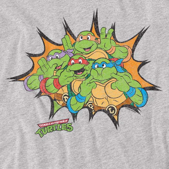 Immagine prodotto Teenage Mutant NT Funny Face Maglietta Tartarughe Uomo (M)