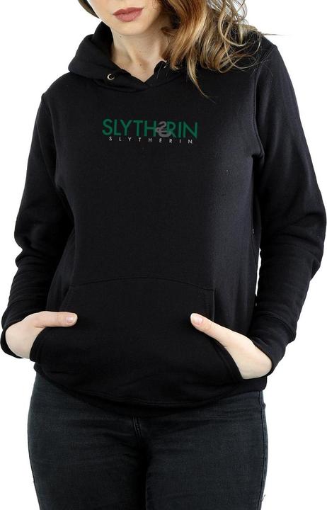 Image du produit - Sweat à capuche SLYTHERIN TEXT - Femme (L)