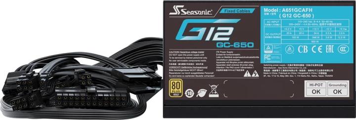 Immagine prodotto Seasonic G12 GC-650 (650 W)