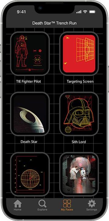 Actual product image Moby Fox Star Wars bracelet pour smartwatch Death Star Trench Run (Silicone, Apple Watch)