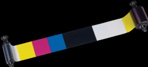 Actual product image Evolis Color Ribbon up to 100 cards R3411 for Tattoo2 YMCKO (Yellow, Red)