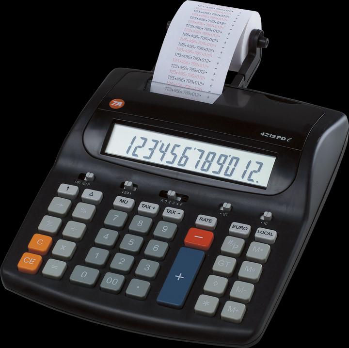 Actual product image Triumph-Adler Desktop calculator 4212 PD Display (digits): 12 mains operated (W x H D) 200 50 235 mm (Electrical connection)