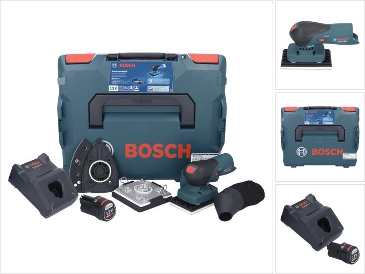 Actual product image Bosch Professional Bosch GSS 12V-13 Professional battery orbital sander 12 V + 1x battery 2.0 Ah + charger + L-BOXX (Sander)