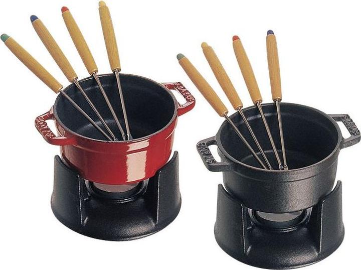 Actual product image Staub Mini fondue set 6 pieces (Chocolate fondue)