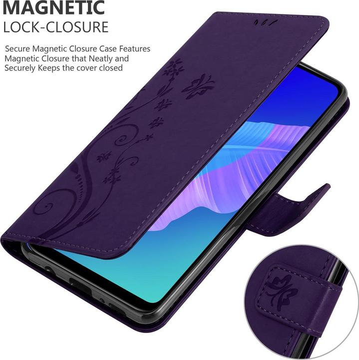 Image du produit Cadorabo Couverture du livre de fleurs (Huawei P40 Lite E)