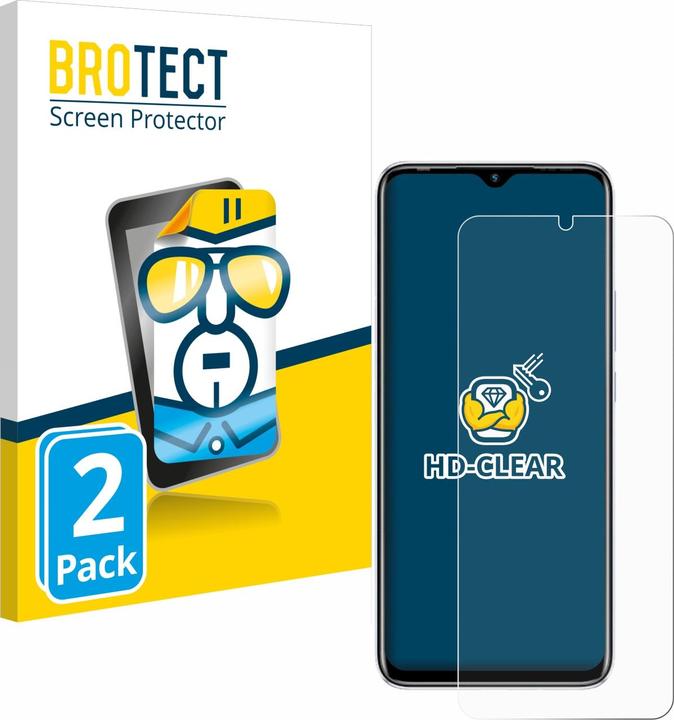 Productafbeelding BROTECT Schermbeschermer Clear (2 Stuk, Infinix Hot 10 Play)
