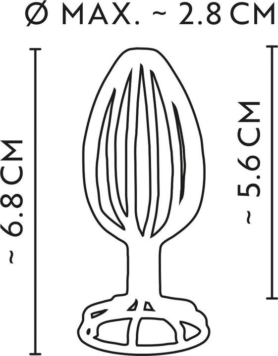 Produktbild Anos Metal Cage Butt Plug 3.8