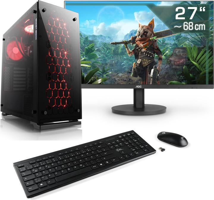 Actual product image CSL Gaming PC M11380H, QWERTZ Layout (DE) (Intel Core i7-14700K, 32 GB, 1000 GB, UHD Graphics 770)