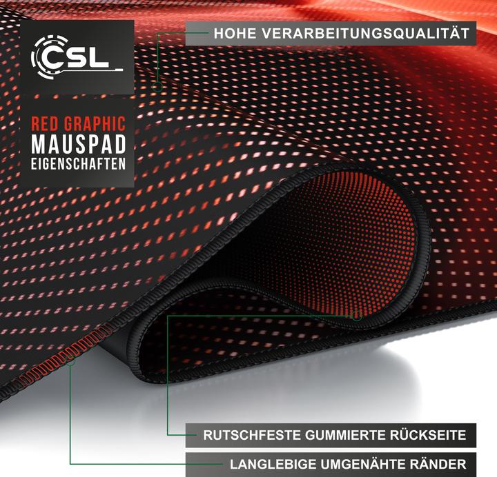 Immagine prodotto CSL Tappetino per mouse da gioco, XXL, tappetino per mouse, 900 x 400 x 3 mm, tappetino da scrivania (XXL)