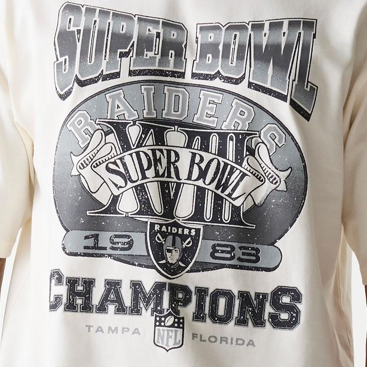Actual product image New Era NFL Shirt - SUPERBOWL Las Vegas Raiders offwhite XL (XL)
