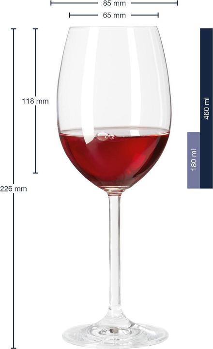 Image du produit Leonardo Quotidiennement (46 cl, 1 Verres, Verres à vin rouge)