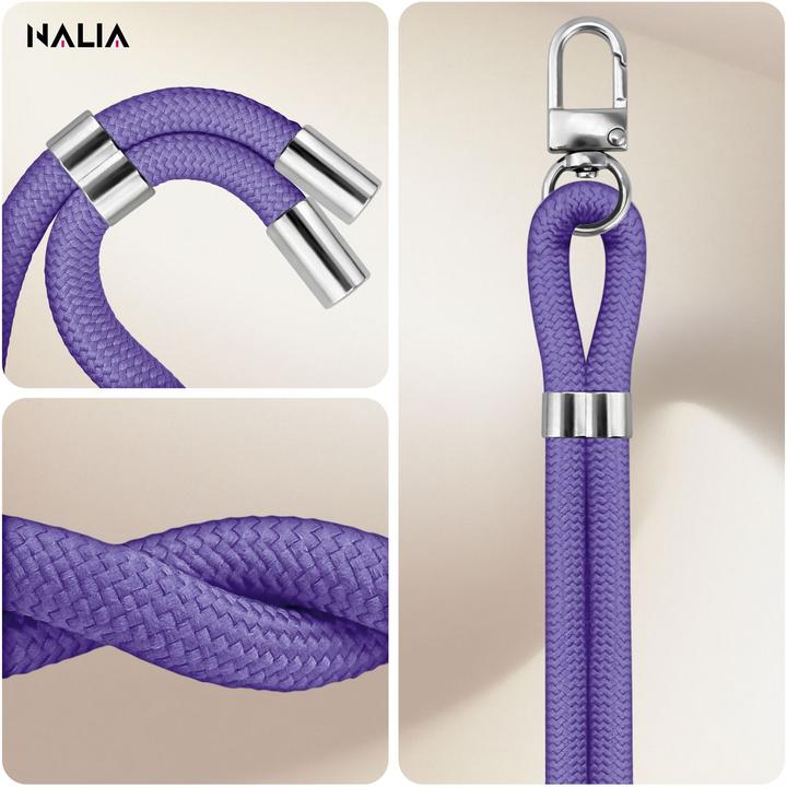 Immagine prodotto Nalia HoldMe Lanyard Handykette – Universal Trageband für Smartphones - Verstellbar, Soft & Elastisch