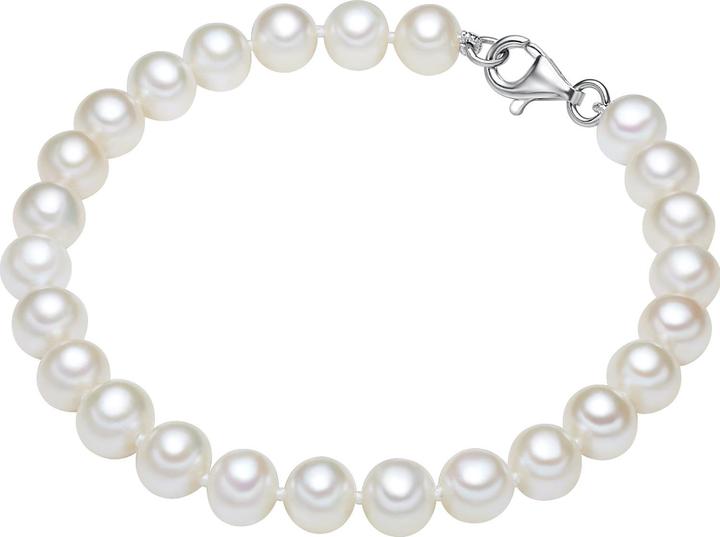 Actual product image Valero Pearls Ladies Sterling Silver Freshwater Cultured Pearl Silver - 3850 (21 cm, Sterling Silver)