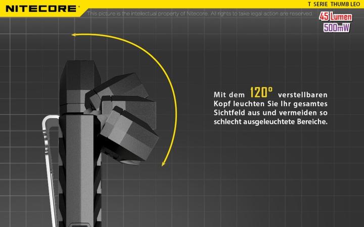 Actual product image Nitecore Thumb UV (7.40 cm, 45 lm)