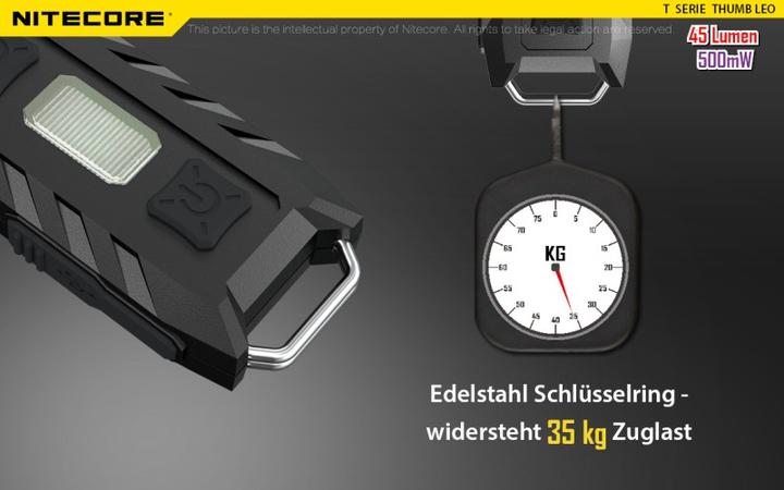 Actual product image Nitecore Thumb UV (7.40 cm, 45 lm)
