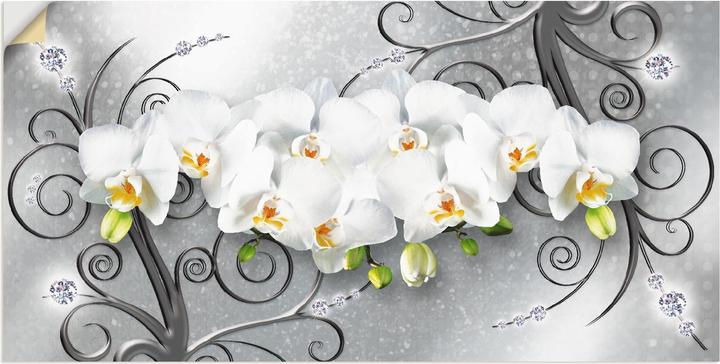 Immagine prodotto Artland Orchidee bianche su ornamenti U1QV (40 x 20 cm)