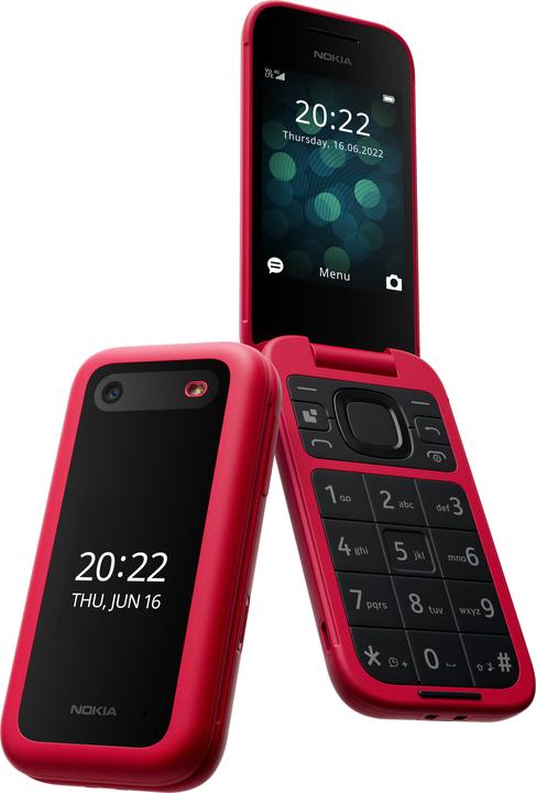 Immagine prodotto Nokia 2660 Flip -simpukkapuhelin, Dual-SIM, punainen (4G)