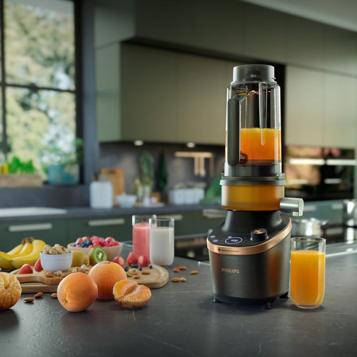 Productafbeelding Philips HR3770/10 High Speed Blender met sapfunctie, zwart (1500 W)