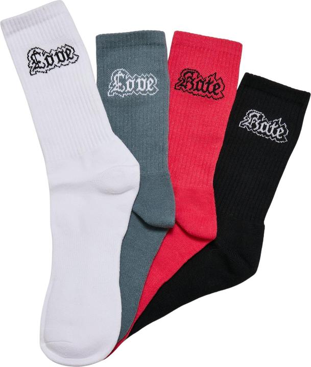 Immagine prodotto Mister Tee Love Hate Socks 4-Pack - 16720 (confezione da 4, 35 - 38)