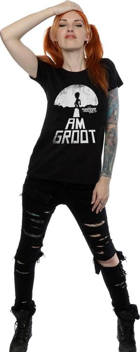 Actual product image Guardians of the Galaxy Womens/Ladies I Am Groot Cotton T-Shirt (M)