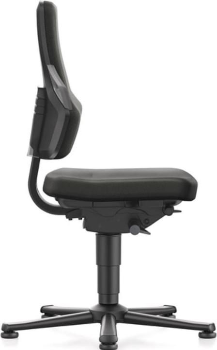 Actual product image Bimos Industrial swivel chair Nexxit Floor glides Supertec fabric black Handle colour grey 450-600 mm