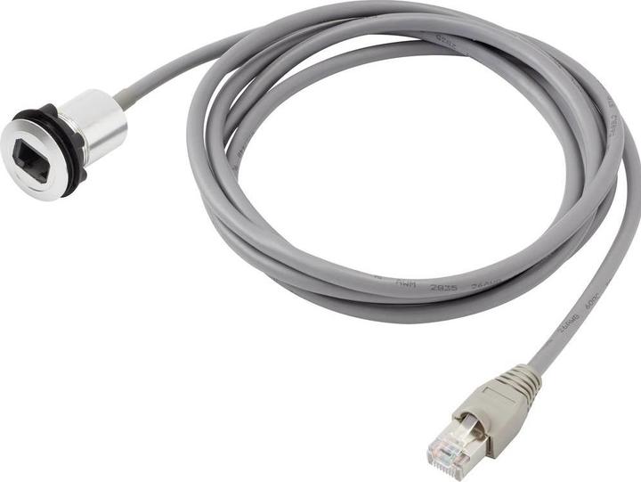 Immagine prodotto Tru Components Jack da pannello RJ45 Presa, montaggio a pannello, spina, polo diritto: 8P8C RJ45-01-BK Nero