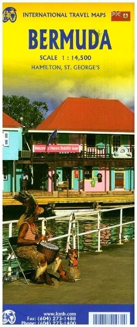 Actual product image International Travel Map Bermuda
