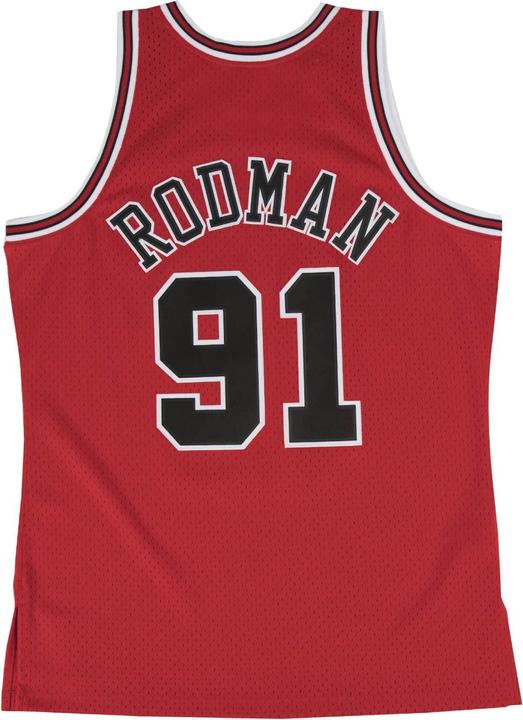 Actual product image Mitchell & Ness Swingman Jersey Chicago Bulls 199798 Dennis Rodman (L)