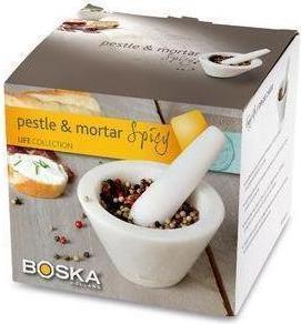 Actual product image Boska Mortar Spicy White White Marble 105x105x93mm