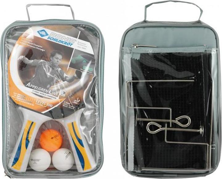 Produktbild Donic Schildkröt Tischtennisschlägerset Donic Appelgren 300 4rak + 3 Bälle + Netz